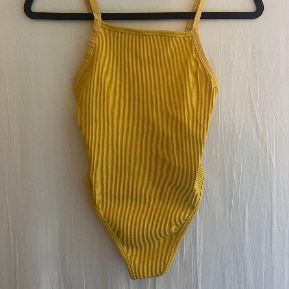 Pacsun yellow body suit